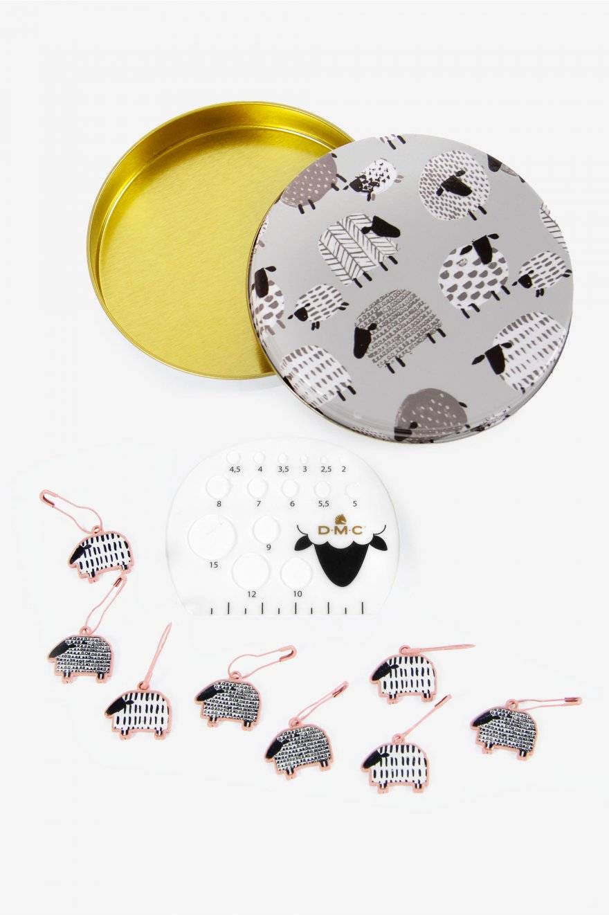 Sheep Metal Box Stitch Marker [DMC]