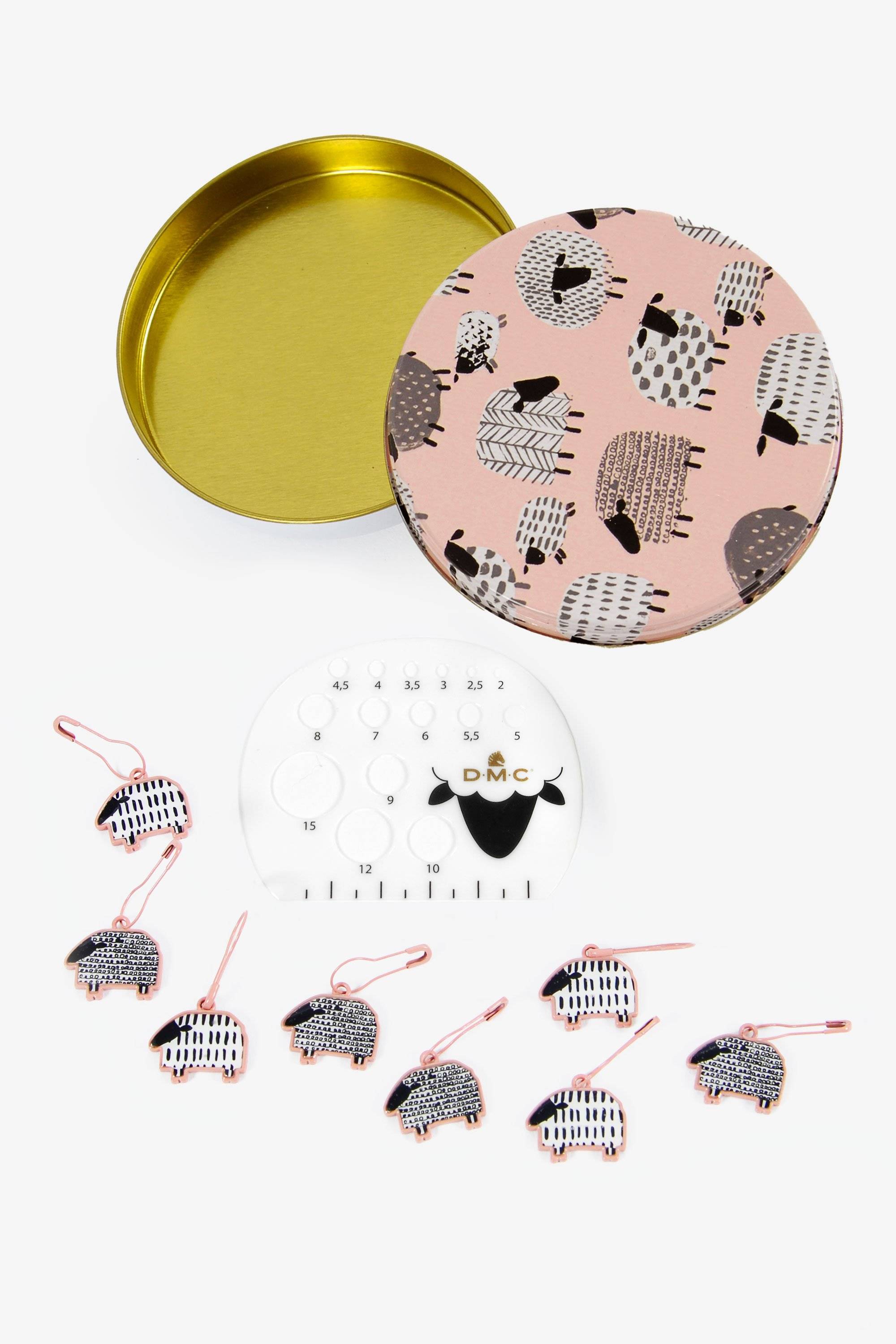 Sheep Metal Box Stitch Marker [DMC]