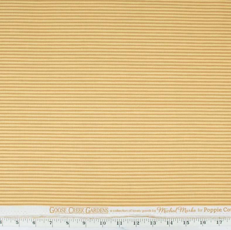 Goose Creek Gardens Fabric Ripples Yellow 0.5yard